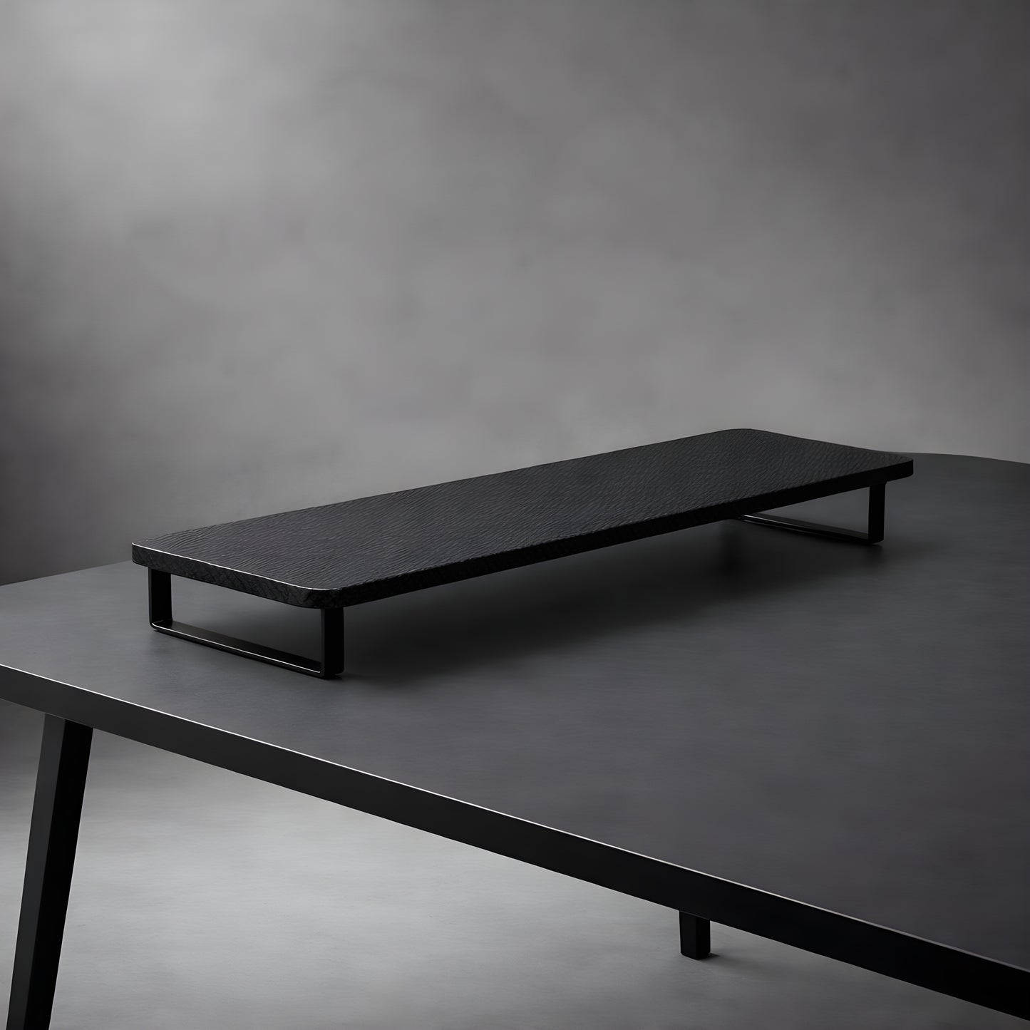 Support Ecran Bureau Noir | Desk-Elite