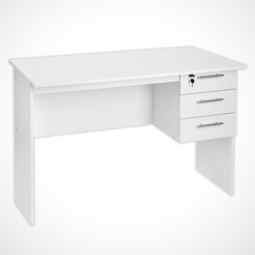 Bureau Bois Moderne| Desk-Elite Blanc / 120x60cm