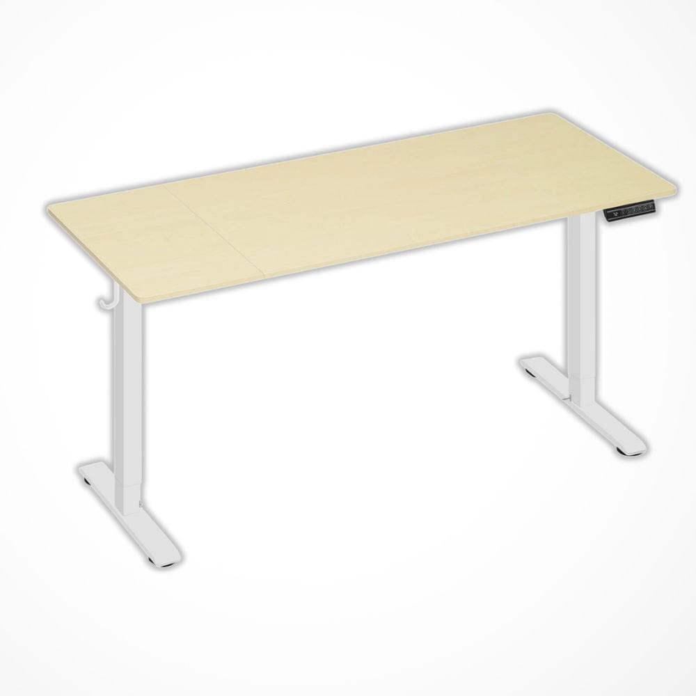 Bureau Ergonomique Assis Debout | Desk-Elite Chêne clair / 120x60cm