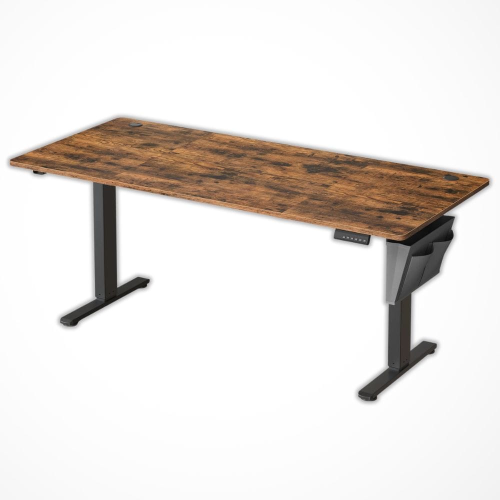 Bureau Réglable Hauteur | Desk-Elite Marron / 180x80cm