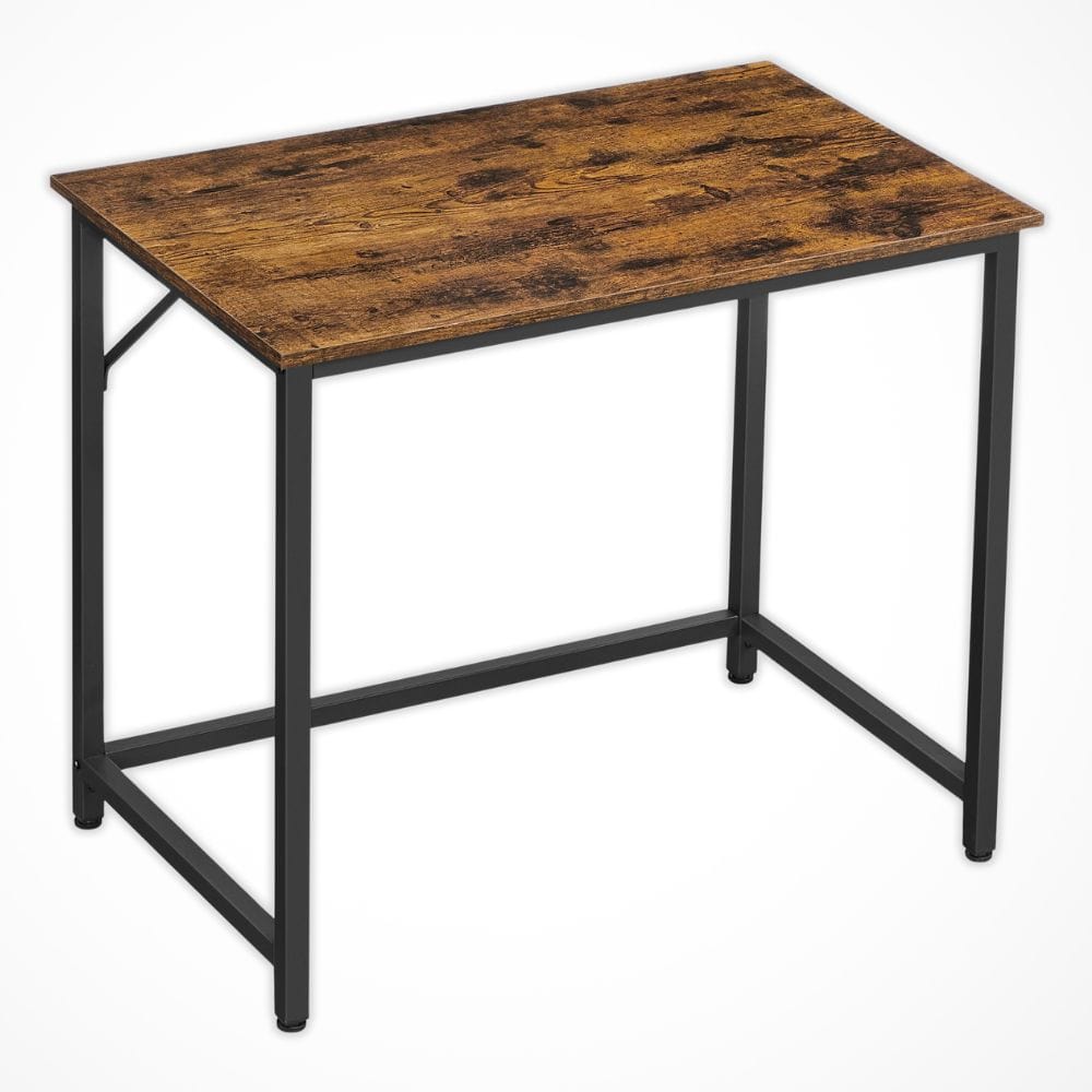 Petit Bureau Ordinateur | Desk-Elite Bois foncé / 80x50x75cm