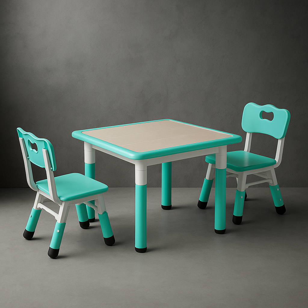 Bureau Enfant Maternelle Turquoise | Desk-Elite