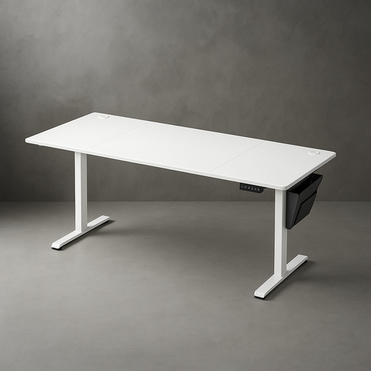 Bureau Réglable Hauteur blanc | Desk-Elite