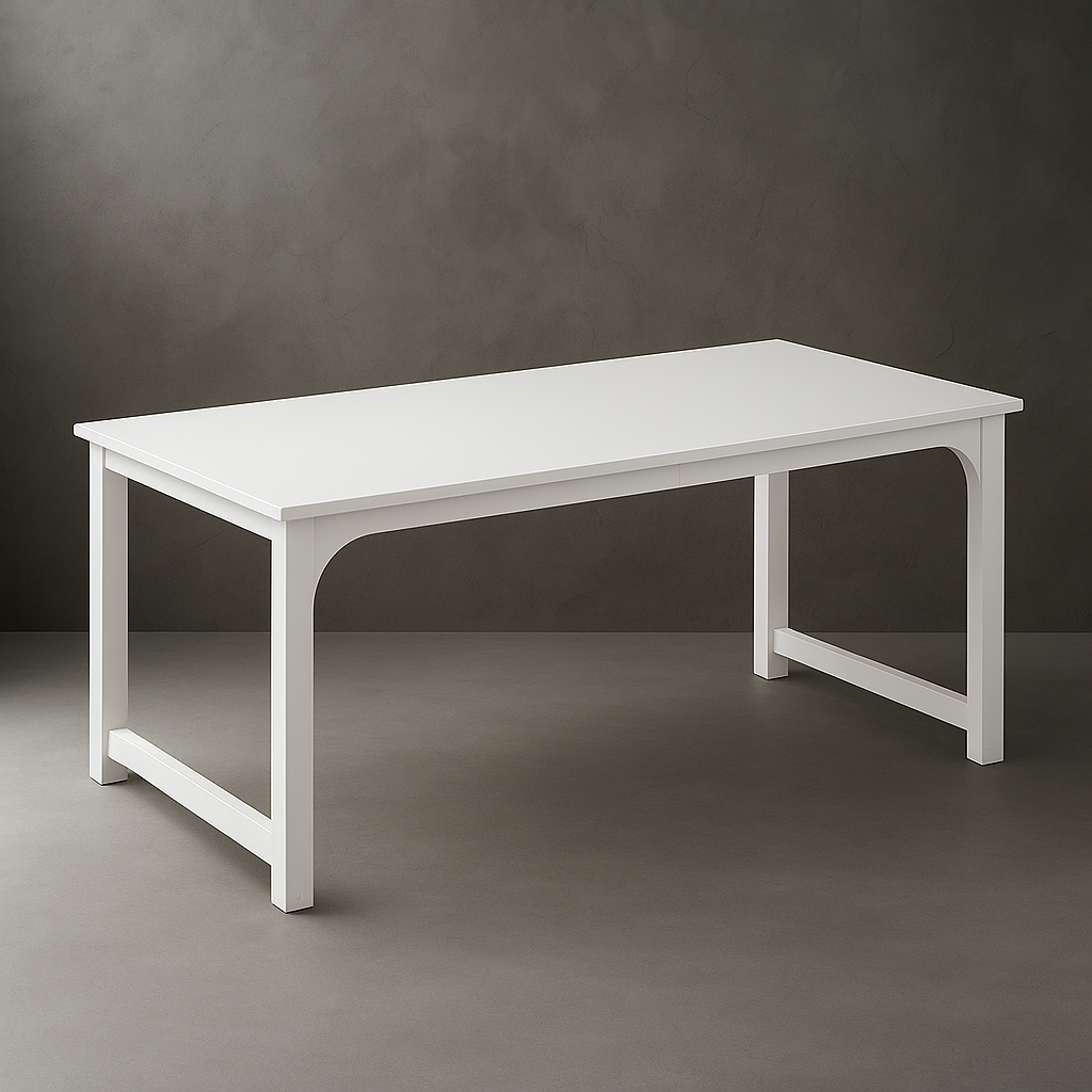 Bureau de Travail Professionnel Blanc | Desk-Elite