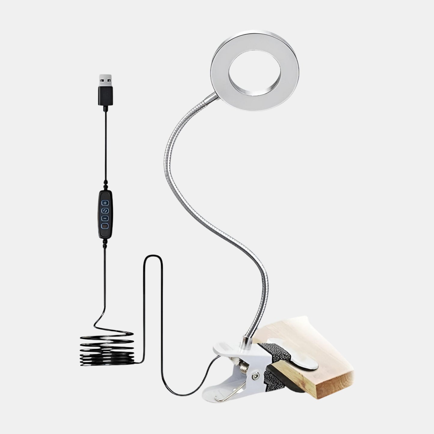 Lampe de Bureau Led Argent | Desk-Elite