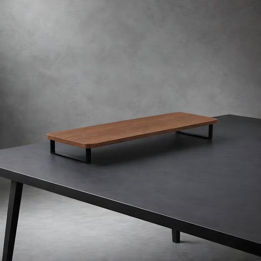 Support Ecran Bureau Marron | Desk-Elite