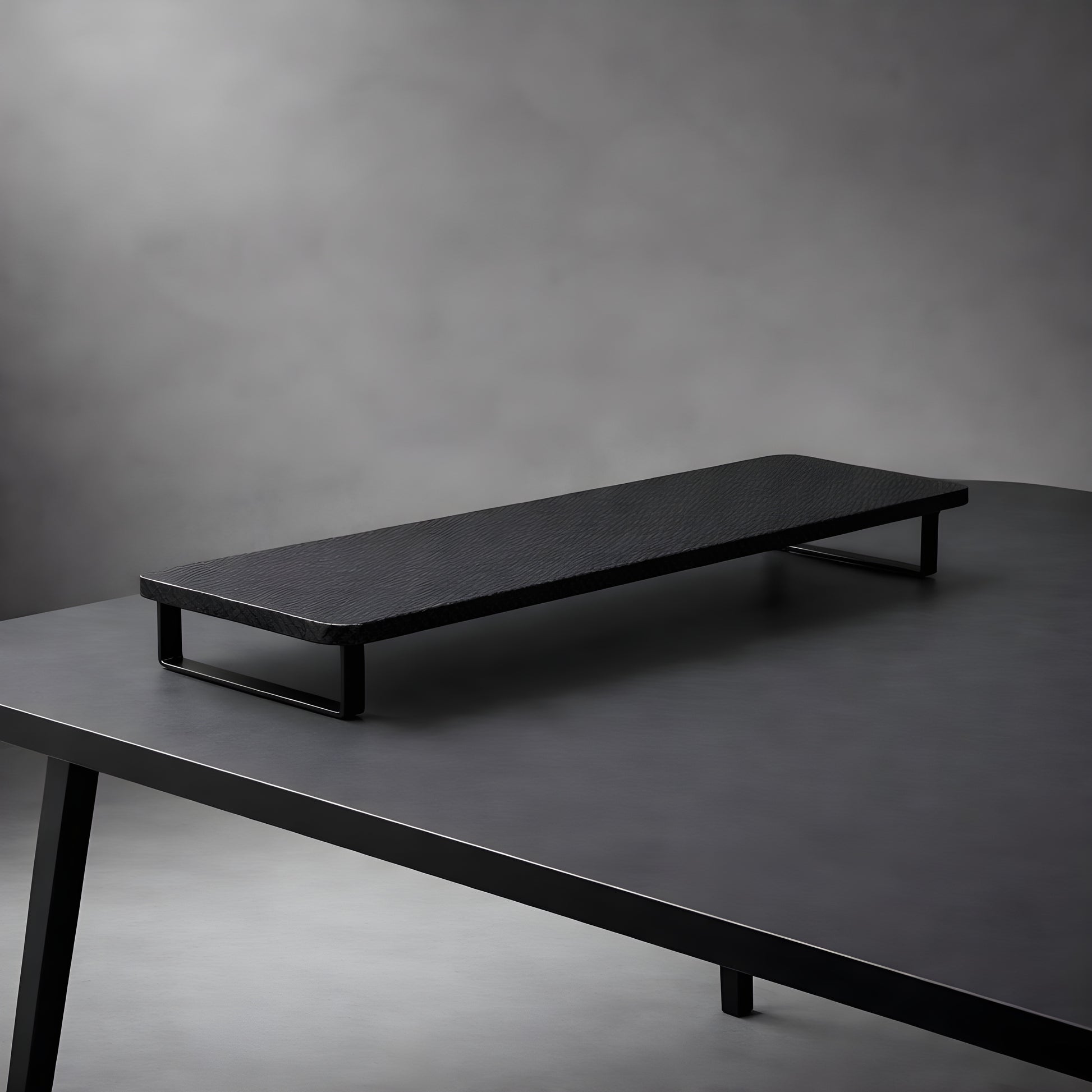 Support Ecran Bureau Noir | Desk-Elite