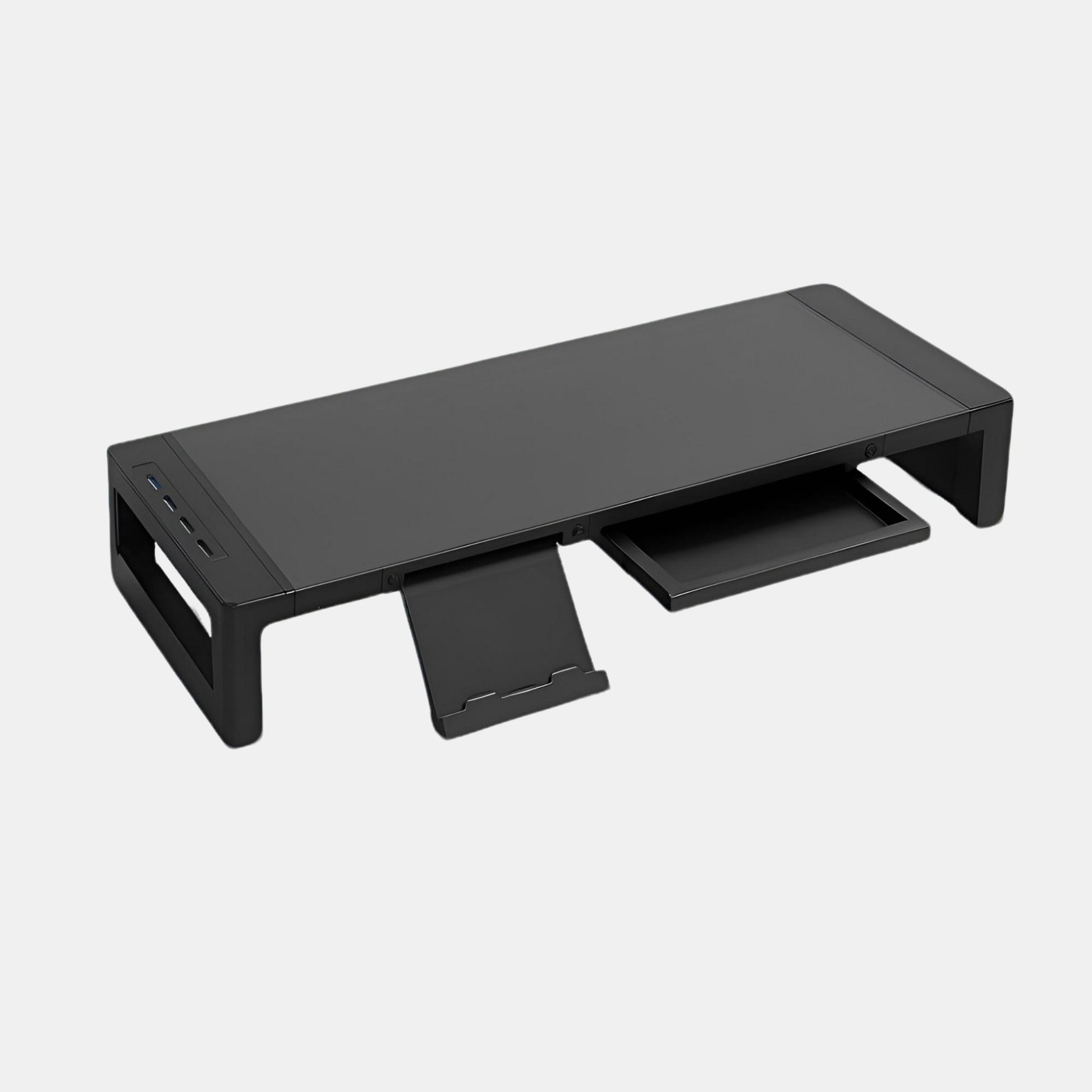 Support d'Ecran Pc Chrome | Desk-Elite