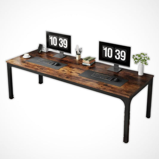Bureau 2 Personnes | Desk-Elite Marron / 200x70cm