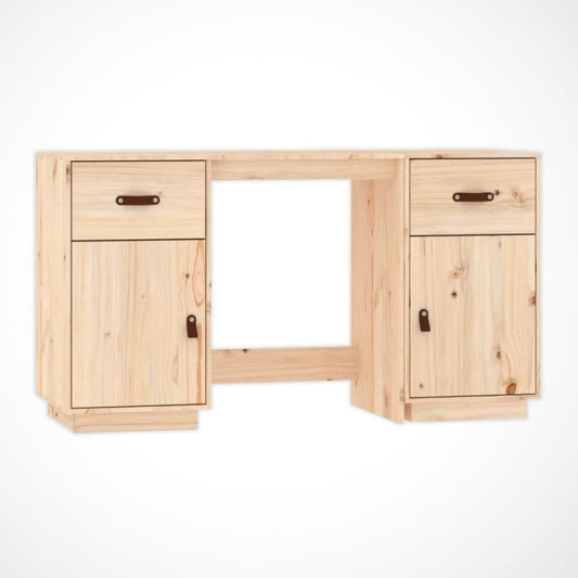 Bureau avec Armoire Intégrée | Desk-Elite Bois clair / 135x50cm