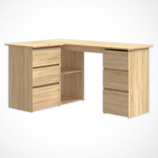Bureau d'Angle en Bois | Desk-Elite Bois clair / 145x100cm