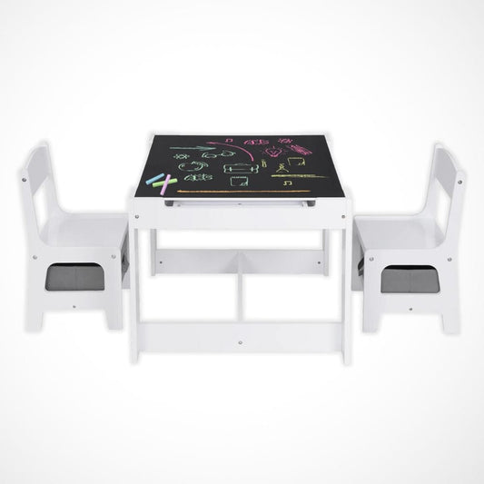 Bureau Dessin Enfant | Desk-Elite Blanc / 63x63cm
