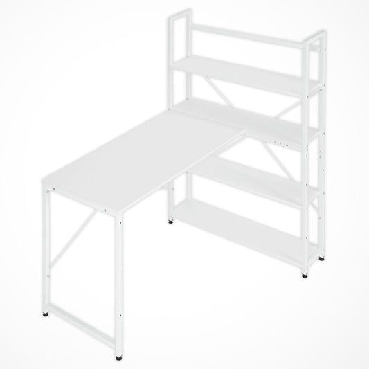 Bureau Etagère Blanc | Desk-Elite Blanc / 120x80x128.5cm