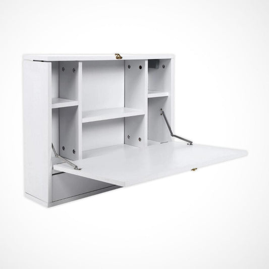 Bureau Mural Escamotable | Desk-Elite Blanc / 60x50cm