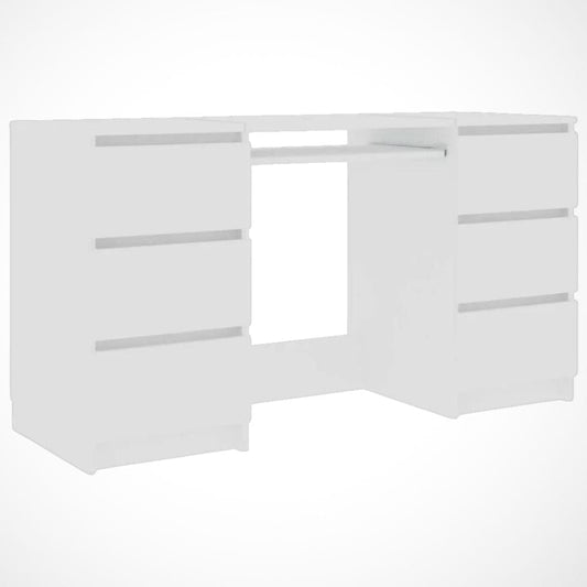 Bureau Professionnel Blanc | Desk-Elite Blanc / 140x50cm
