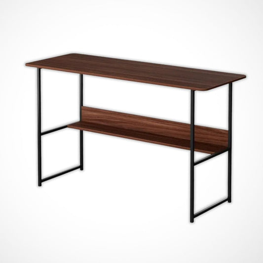 Petit Bureau avec Rangement | Desk-Elite Bois foncé / 80x40cm