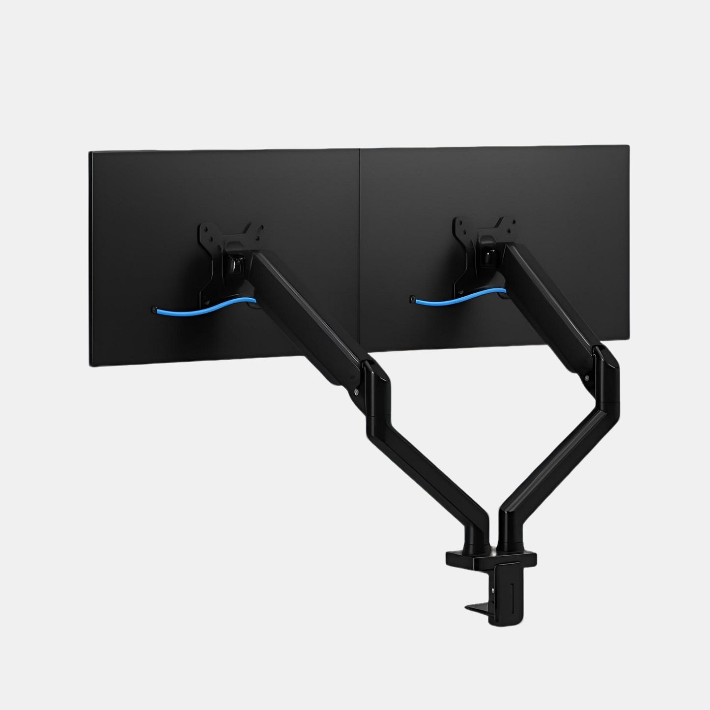 Support Double Ecran Noir | Desk-Elite