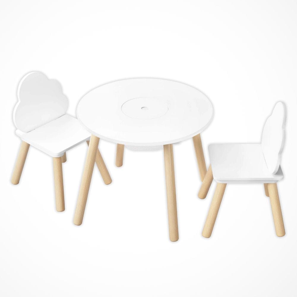 Table Ronde Enfant | Desk-Elite Blanc / 52x52cm